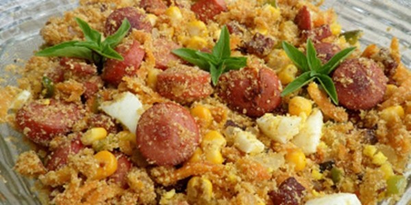 Seasoned Corn Flour (Farofa de Milho Pronta) - 400g ON SALE